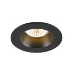 SLV New Tria 68 Foco Aluminium Negro Esférica 8.3W 460lm 38D - 927 Luz Muy Cálida | Recorte 68mm -  Mejor Reproducción De Color - Regulable 