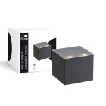 D'Lite Luz De Pared Elingen Solar Negro Up & Down - 830 Luz Cálida | IP54
