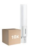 Multipack 10x Philips CorePro PL-S LED 3.5W - 840 Blanco Frio | 2-Pines - Reemplazo 7W