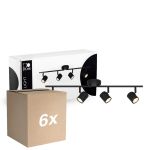 Multipack 6x D'Lite Luz de techo Trop Arenoso Negro| Apta Para 4x GU10