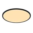 Nordlux Plafón LED Techo/Pared Oja 60 38W 830 3000lm Negro IP20 | 3 pasos Regulable - Luz Cálida