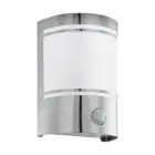 Eglo Luz De Pared Cerno Acero Inoxidable | IP44 - Apta para 1x E27 - Sensor De Movimiento